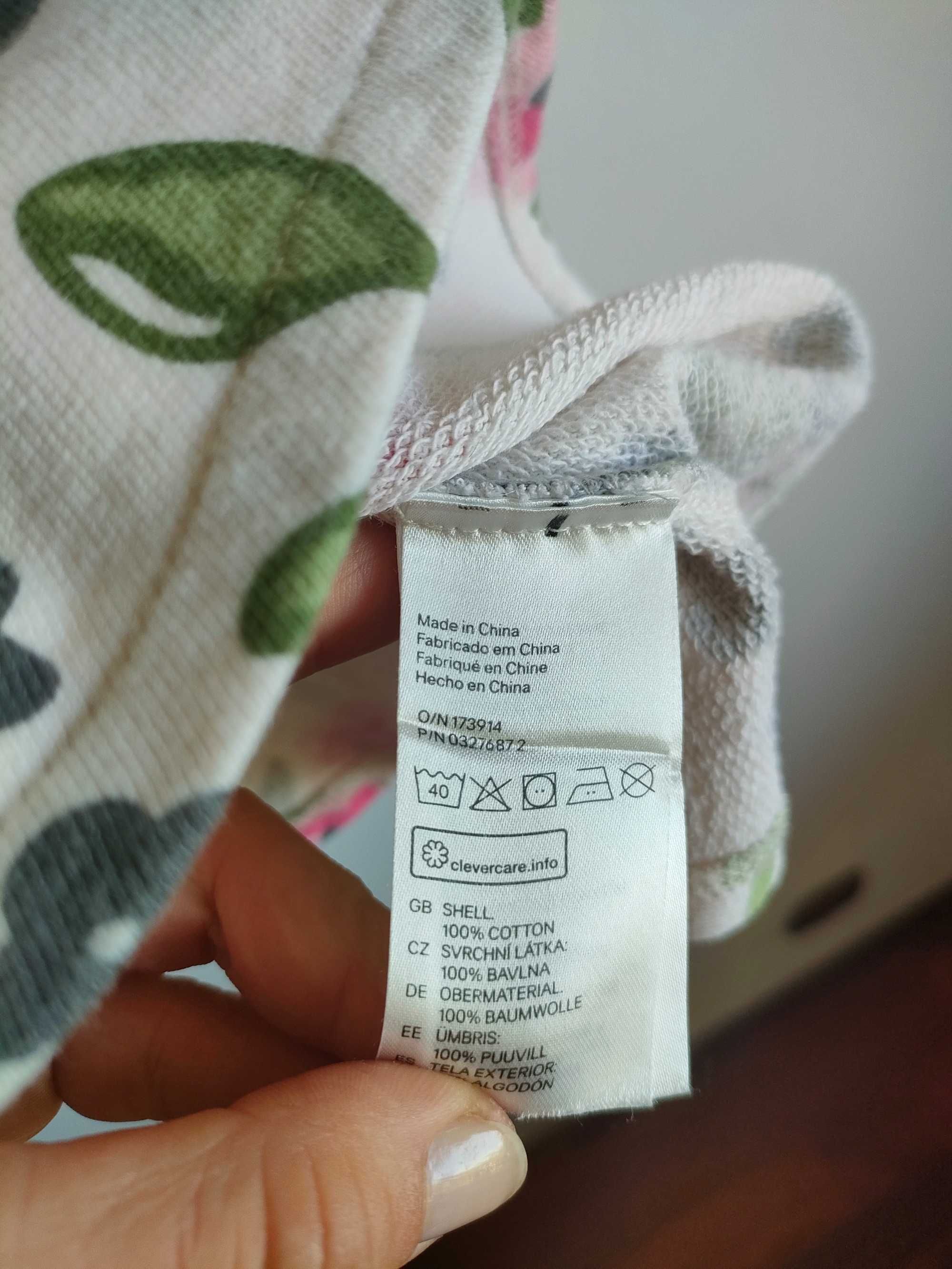 Sukienka dla dziewczynki H&M 86-92cm 1,5-2 lata krótki rękaw