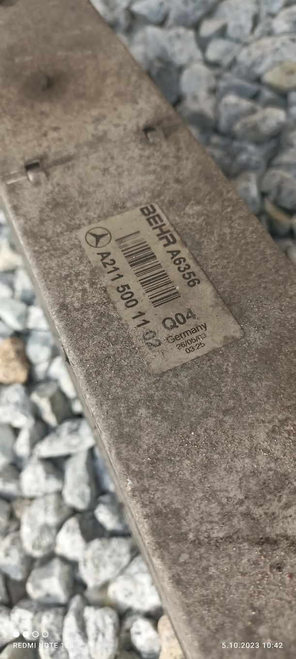 MERCEDES W211 W219 3.0 CDI OM642 INTERCOOLER CHŁODNICA POWIETRZA