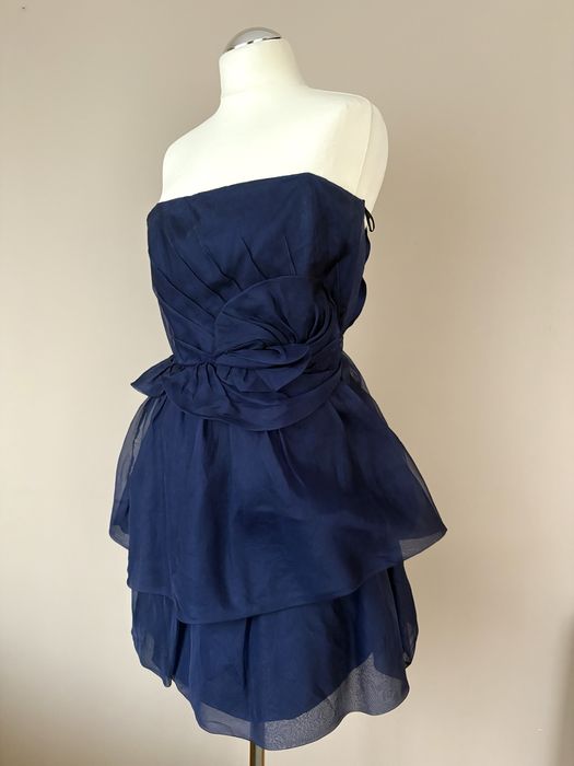 Sukienka mini Zara  elegancka koktajlowa balowa rozm S