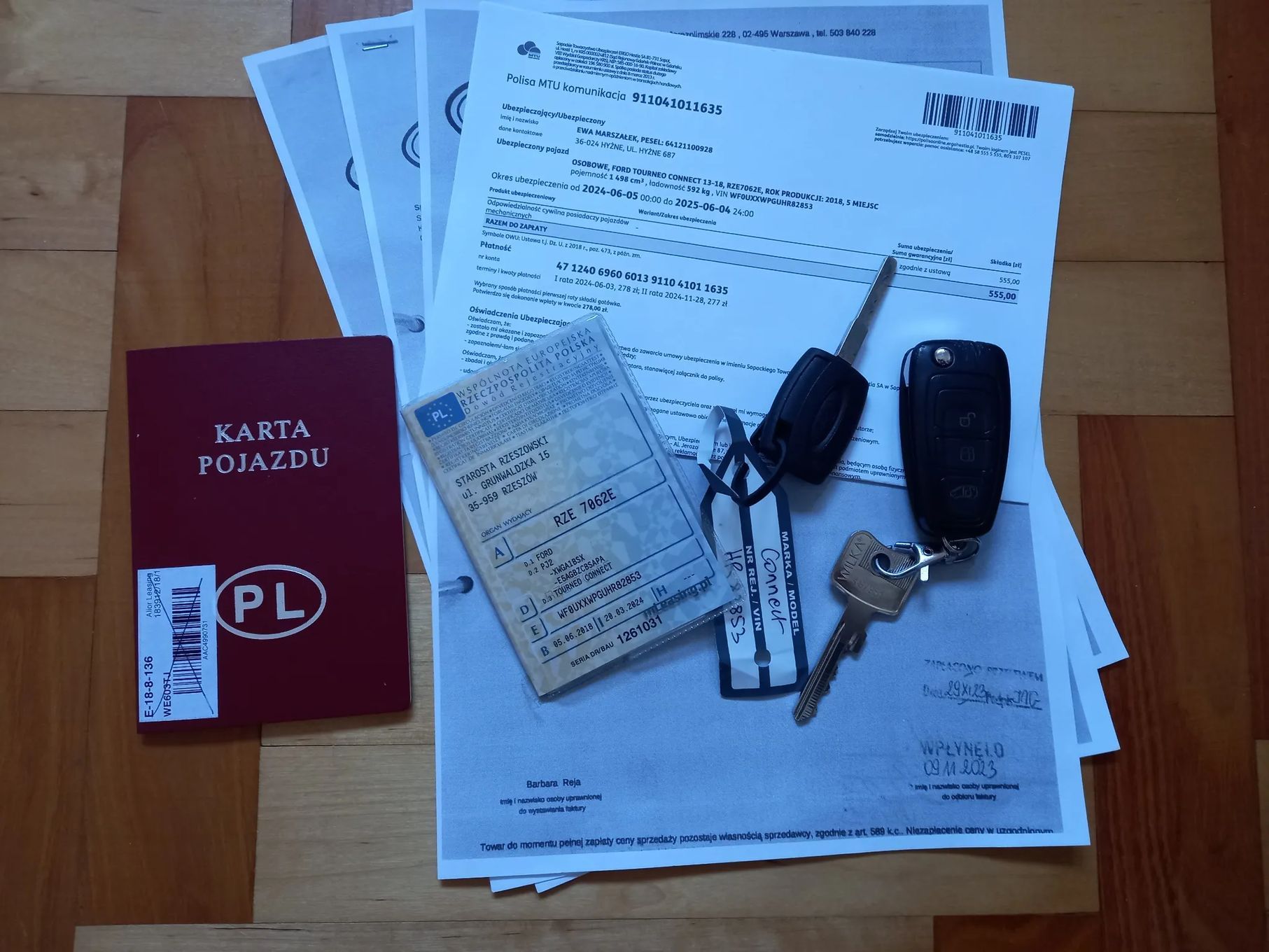 Ford Tourneo Connect Grand Salon Polska 1.5d 6bieg Serwis Oryg Lakier