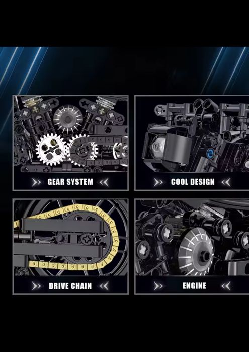 Конструктор мотоцикл типу ЛЕГО  коробка і без!!!