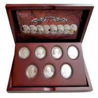 Ексклюзивний набор срiбних  монет  "Гетьмани Украiни",  Нiуе, 2013р.