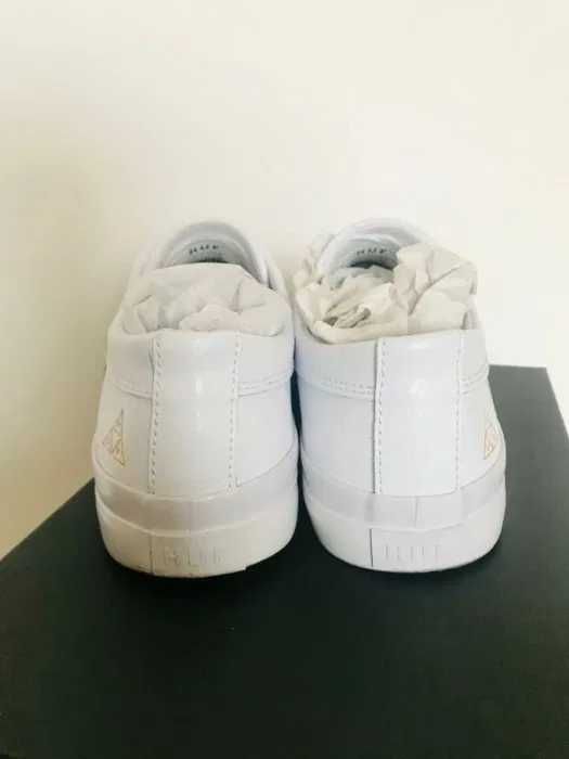 Białe skórzane sneakersy HUF 38 idealne - ubrane raz! SKÓRA NATURALNA!