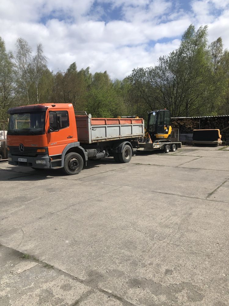 Uslugi koparkami, prace ziemne, transport, uslugi brukarskie