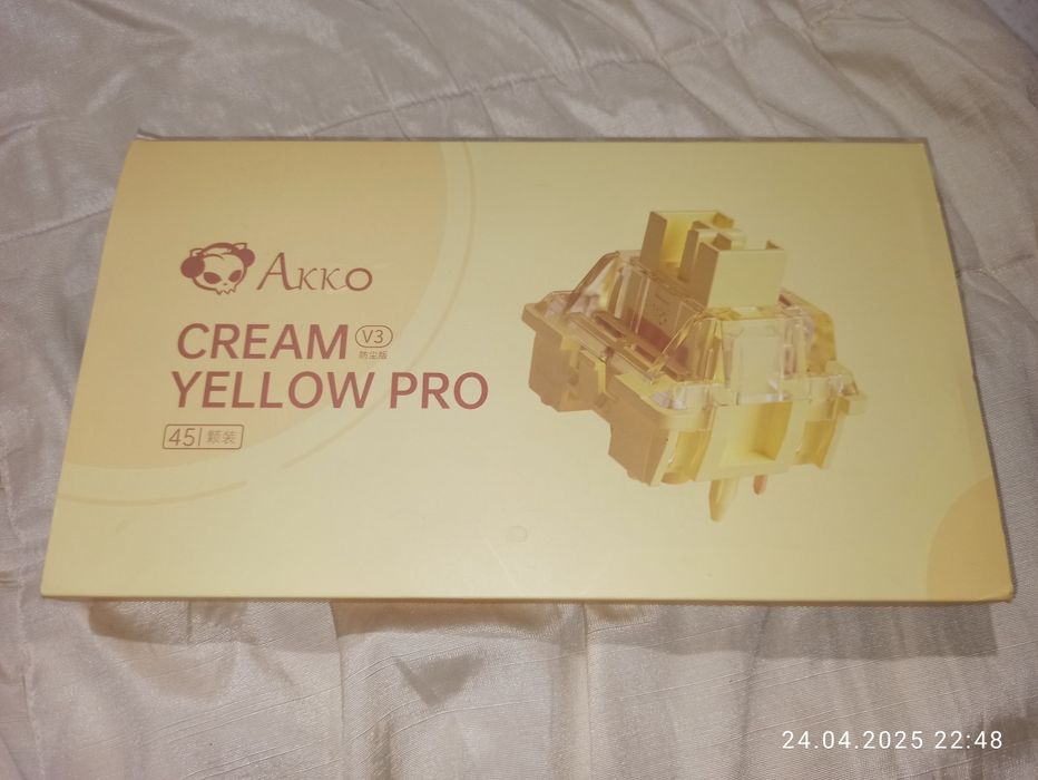 Продам комплект механічних перемикачів для клавіатури. Akko cream v3