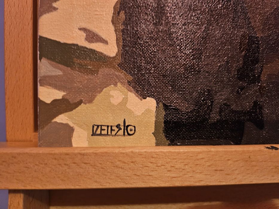 Quadro Amor em tempo de Guerra