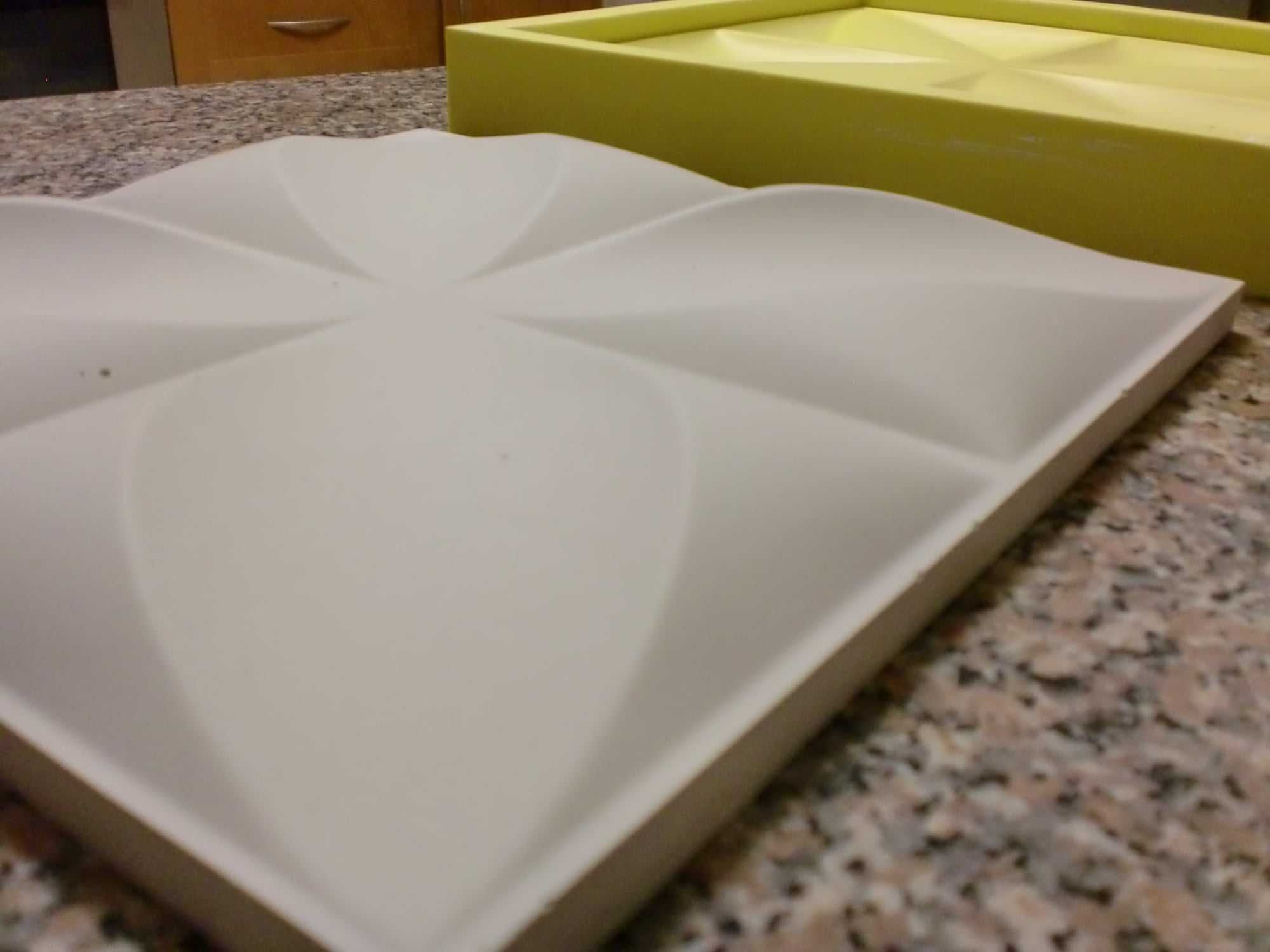 Molde 3d em Silicone Folhas