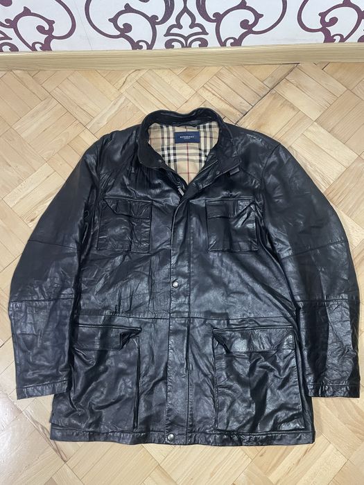 Кожаная куртка Burberry London