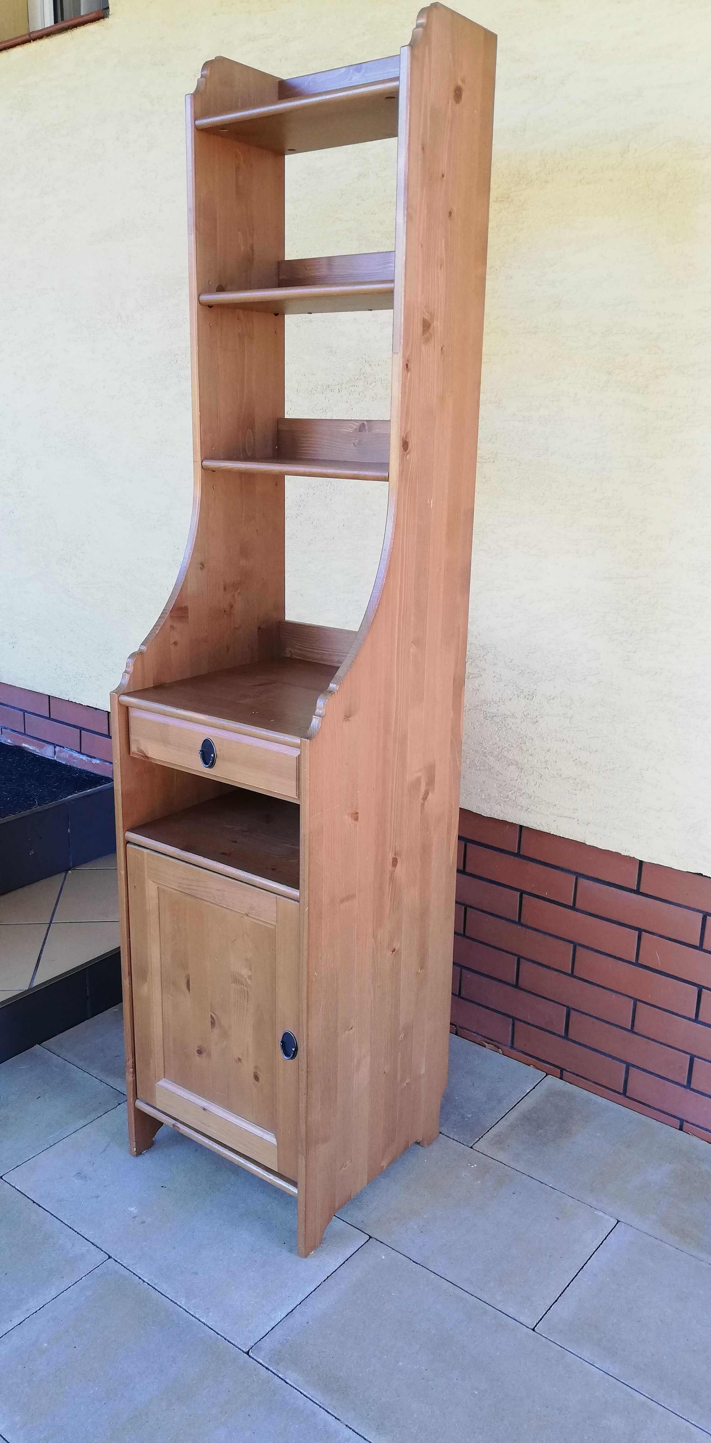 regał drewniany ikea leksvik sosnowy szafka komoda witryna szafa półki