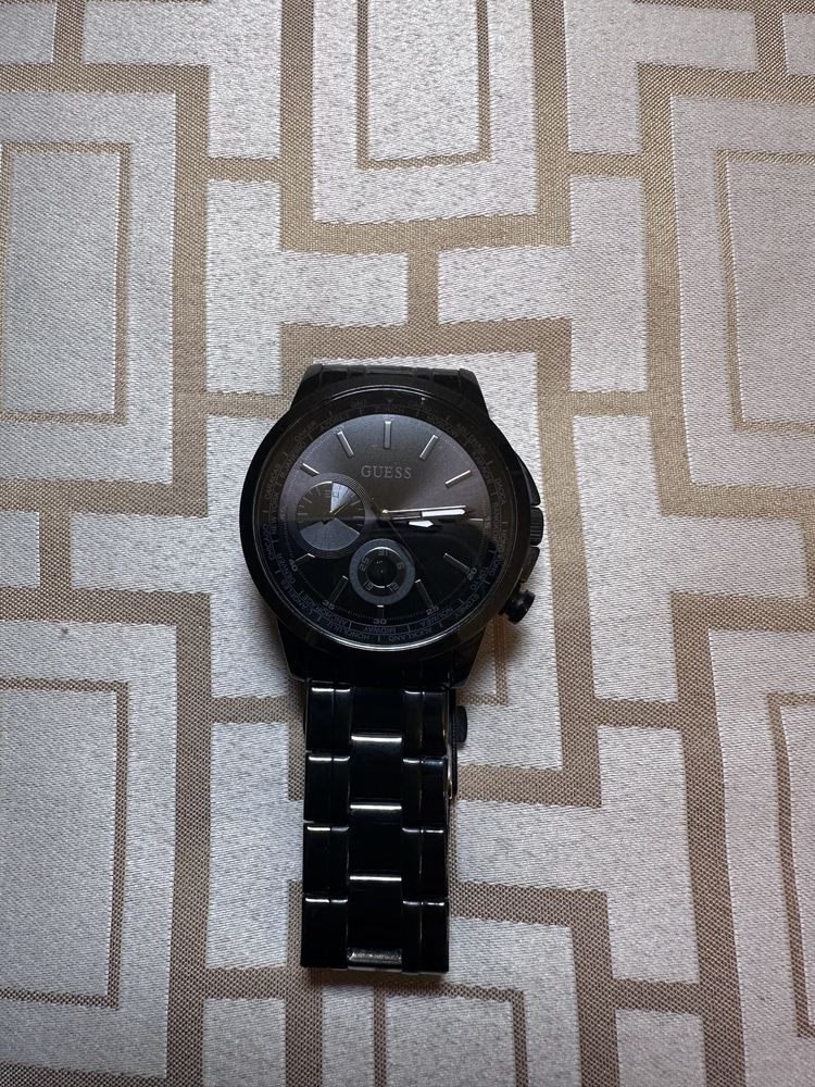 Czarny zegarek męski GUESS SPEC Z BRANSOLETKĄ GW0490G3