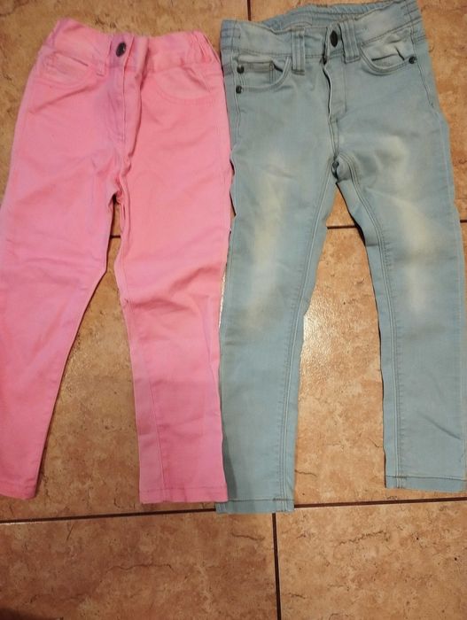 Dwie pary spodni dziewczęcych