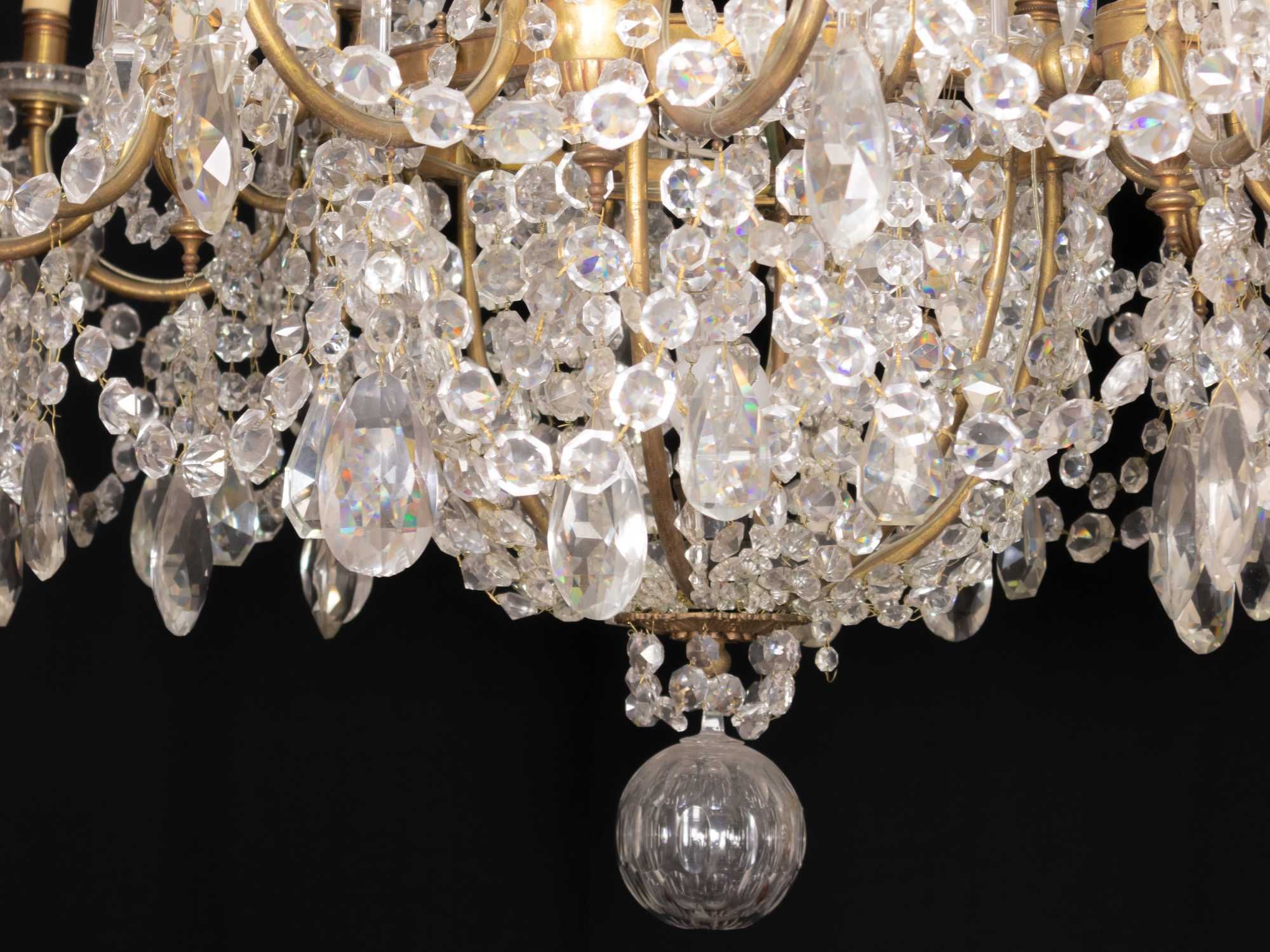 Candeeiro lustre cristal 24 braços Baccarat | século XIX