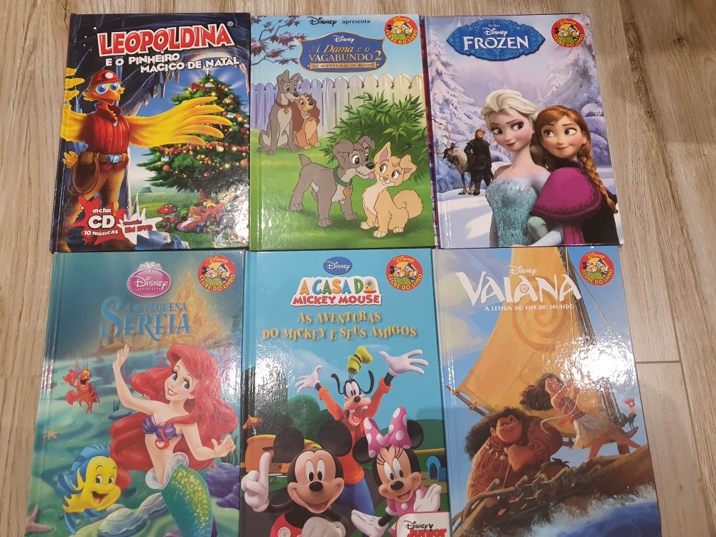 Livros disney, circulos de leitores, entre outros