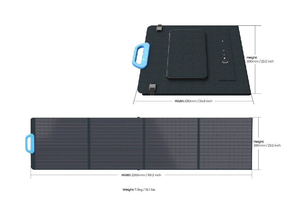 Сонячна панель BLUETTI Solar Panel PV200 200W