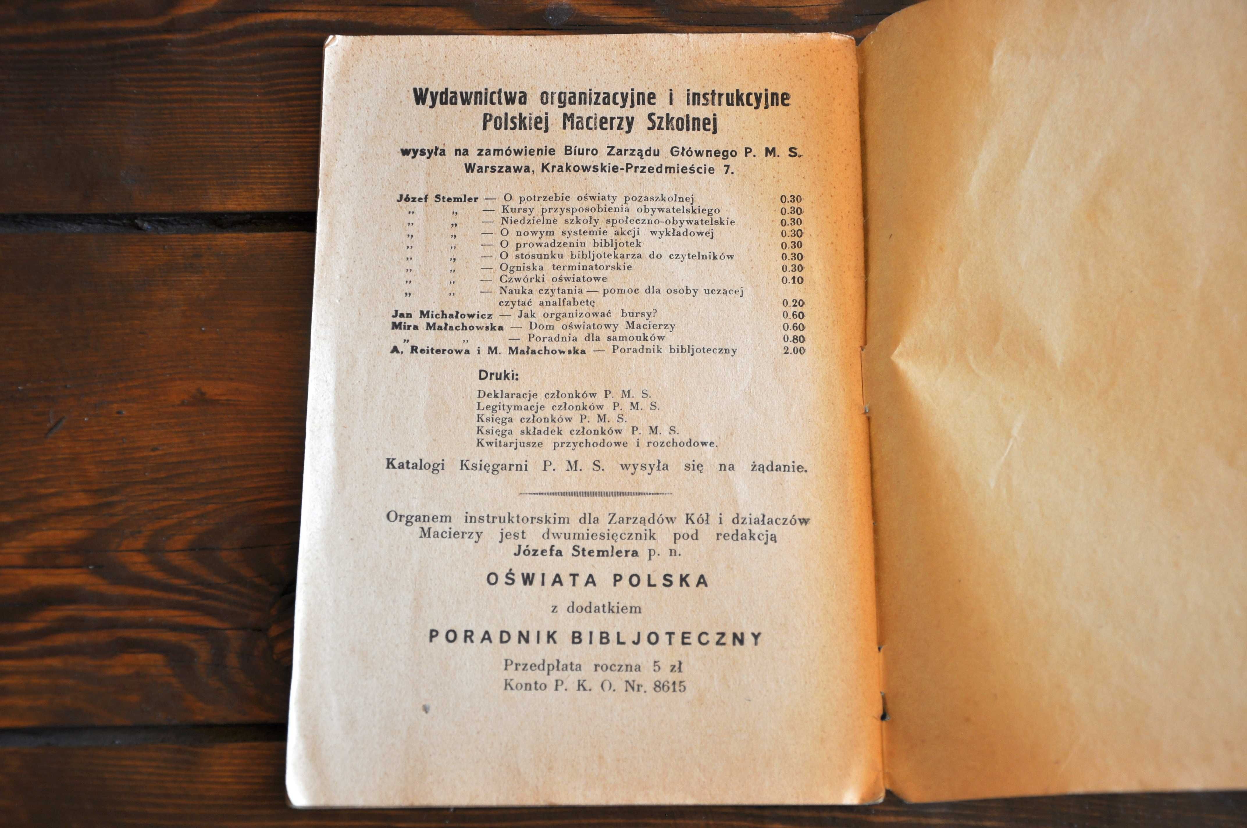 O ZIEMIE WSCHODNIE. Potrzeby oświatowe.1936