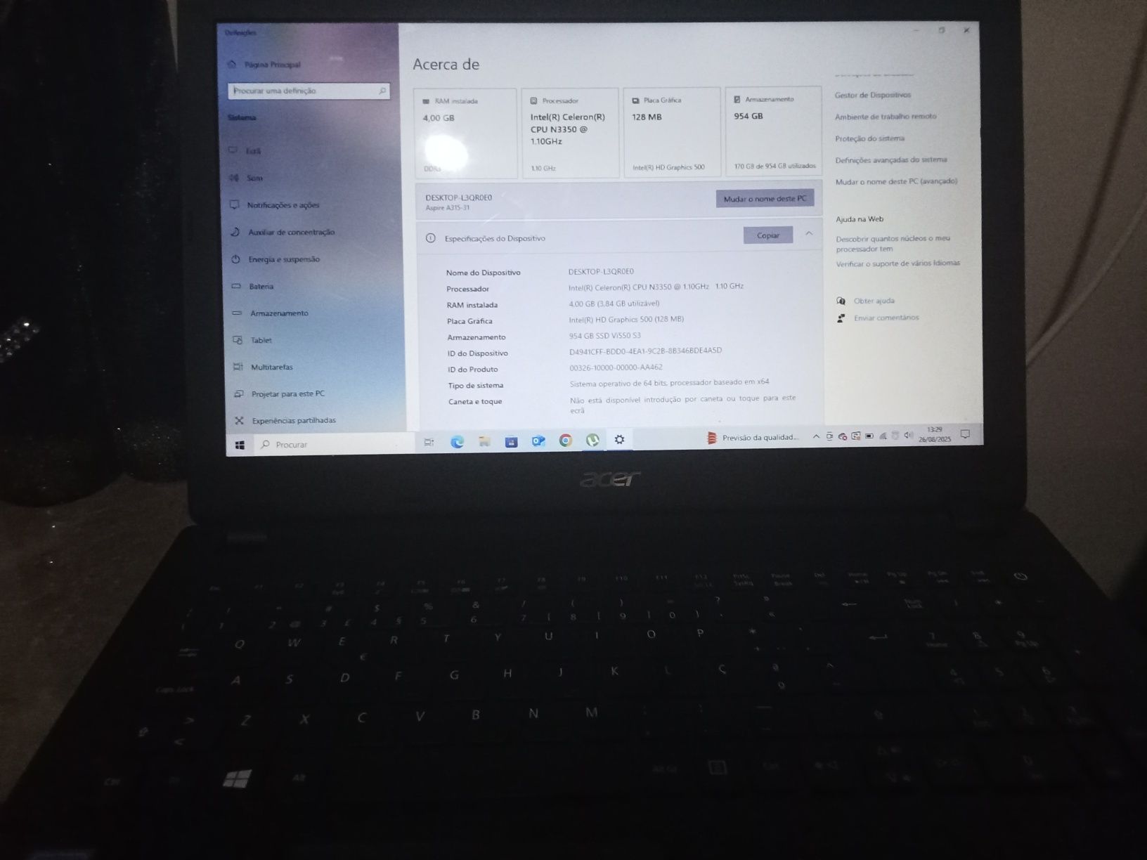 Computador Acer Aspire 3