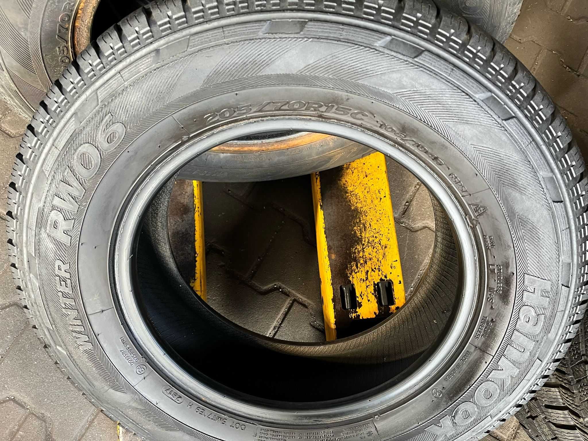 Opony zimowe 4x 205/70 R15C Hankook Winter RW06 #3685