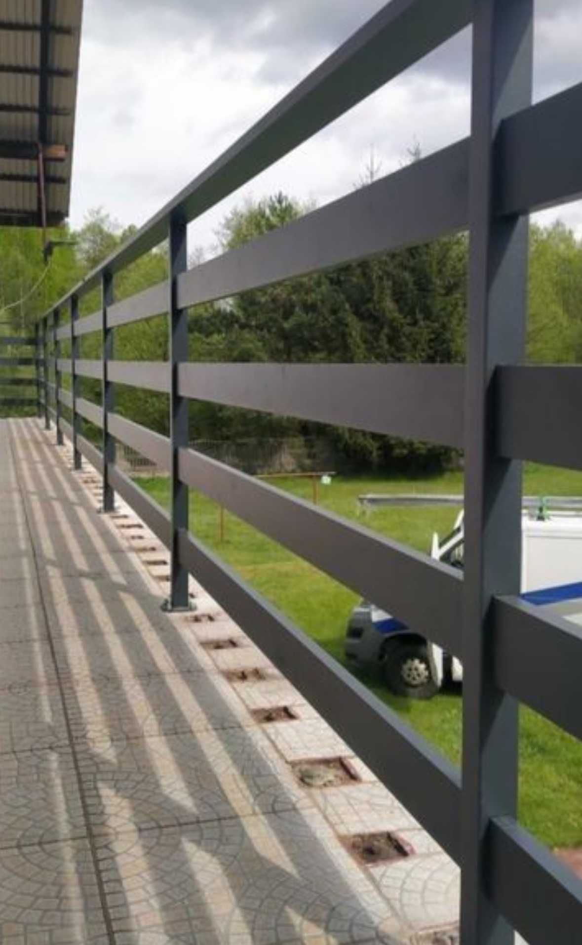 Barierki balustrady aluminiowe zabezpieczenie okienne balkon francuski