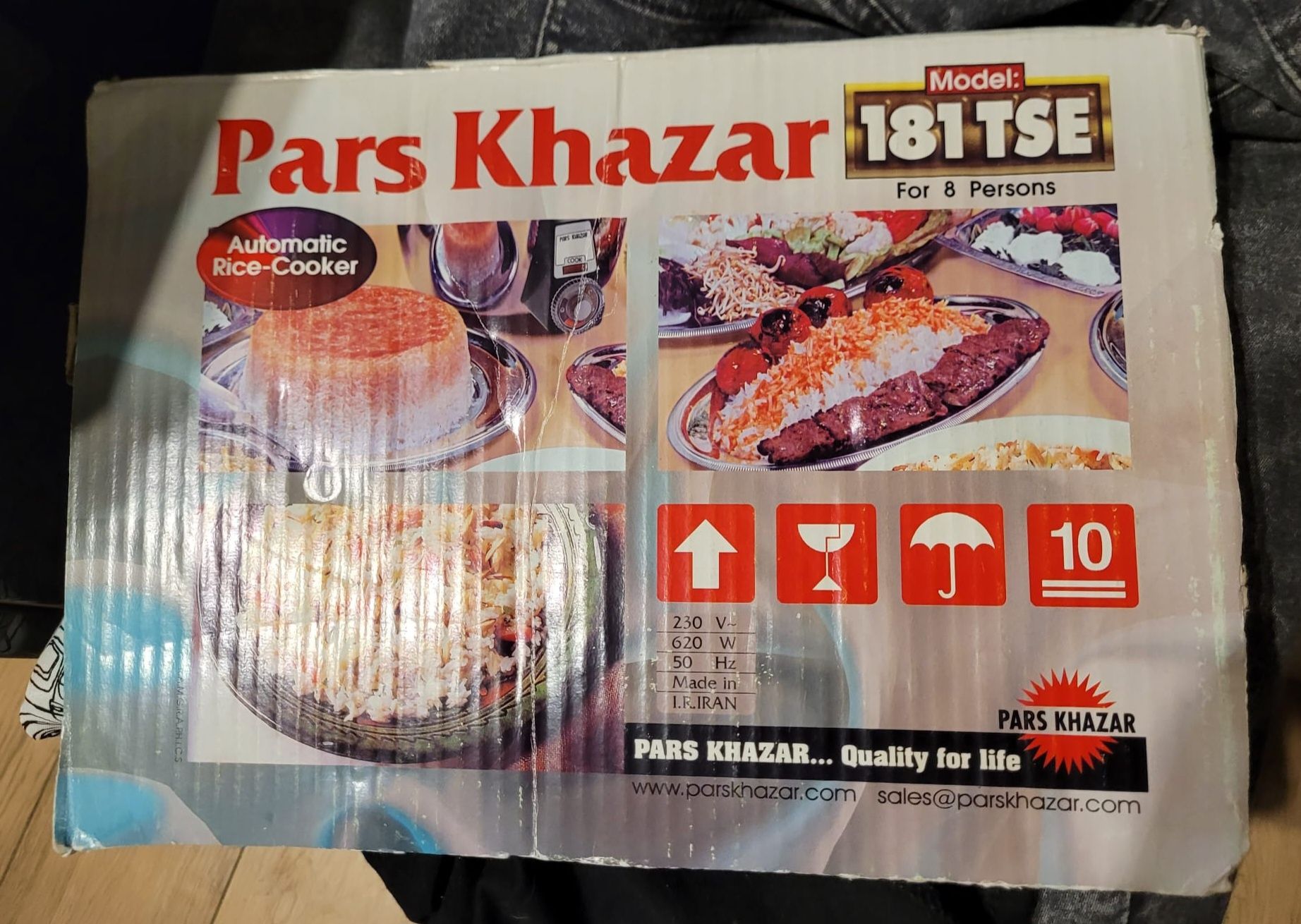 Szybkowar do ryżu PARS KHAZAR, Oryginalny, jedyny.