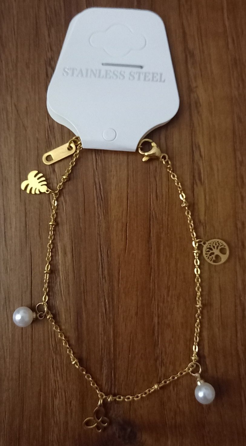 Conjunto de VERÃO - Fio em Aço + Pulseira em Aço - Novos
