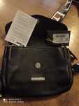 Torebka Tuscany damska włoska leather czarna crossbag skora italy nowa