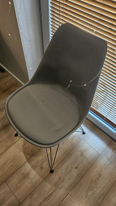 Komplet 2 krzesła szare