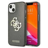 Etui Guess Glitter 4G Logo do iPhone 13 Mini 5,4" Czarny