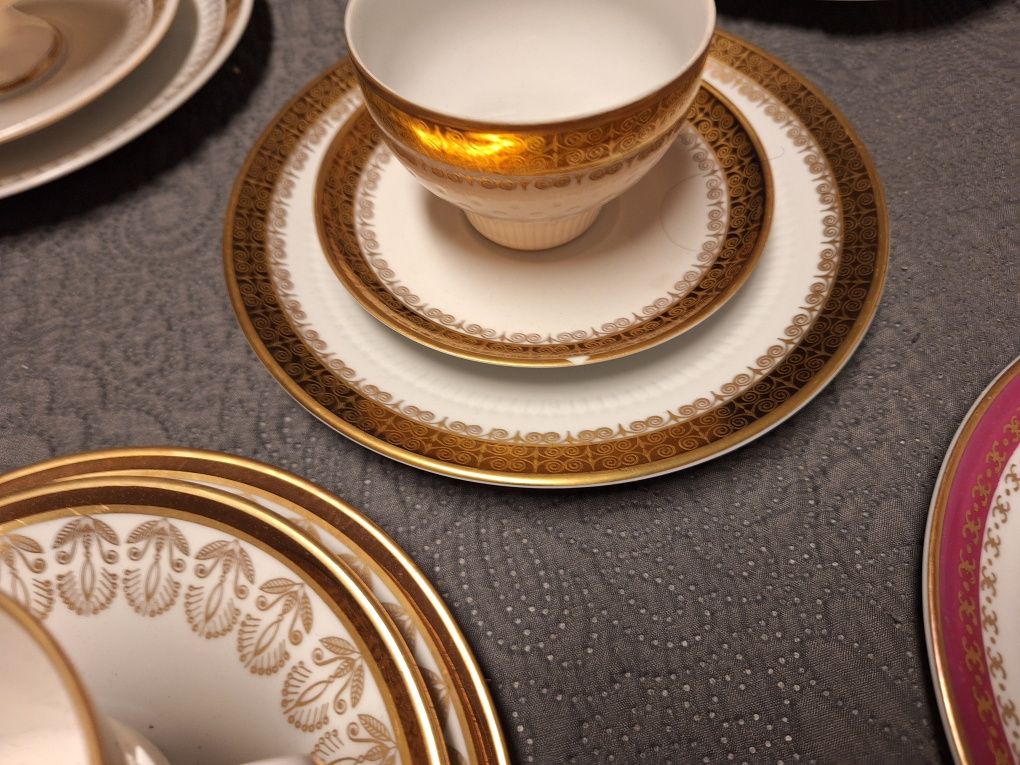 Zestaw trio śniadaniowe kahla weimar porcelana