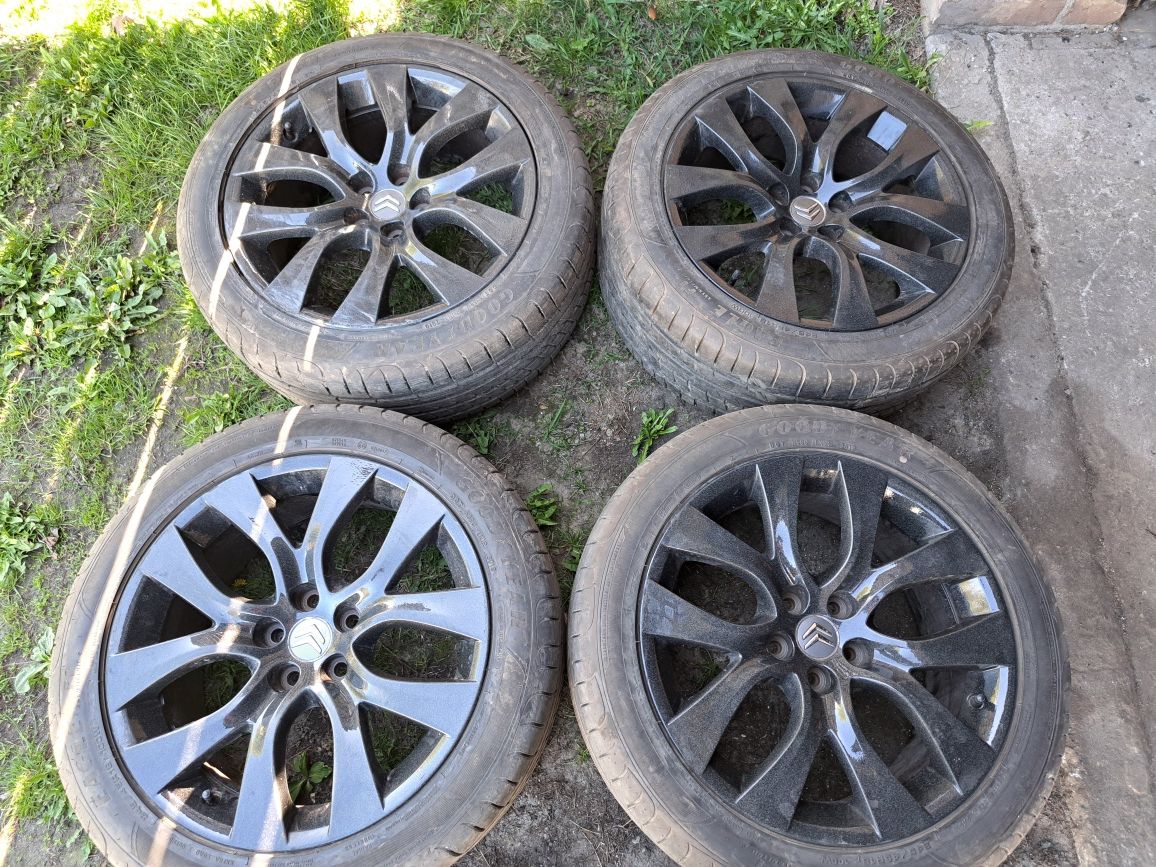 Felgi aluminiowe 18" 5x108 8J 245/45 R18 letnie 2019 Citroen c5 iii x7