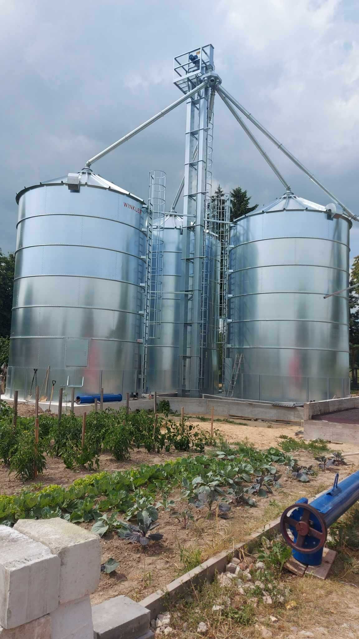 Podajnik łopatkowy do zboża kubełkowy ślimakowy silos zbożowy