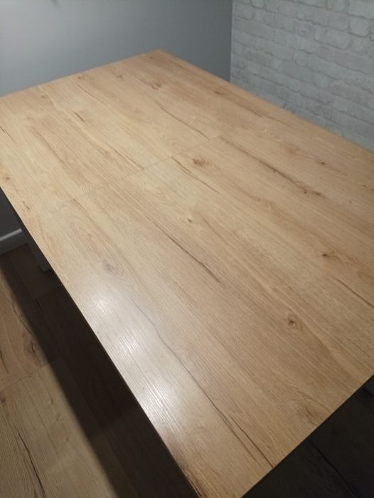 Stół rozkładany biały/ dąb 190cm