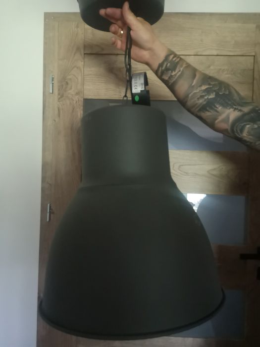 Hektar Duża lampa wisząca czarna