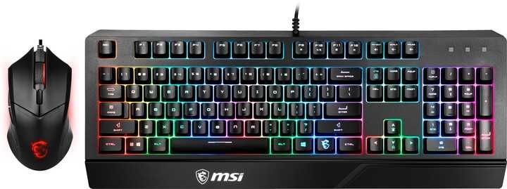 Комплект MSI клавіатура дротова Vigor GK20 UA + миша Clutch GM08