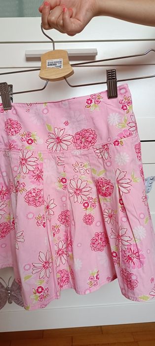 Spódnica w kwiatki r. 116, George, bawełna, letnia spódniczka