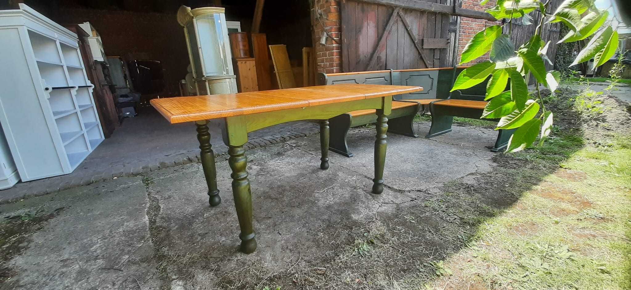 Stół sosnowy ławka narożna wiejski farmhouse rustykalny