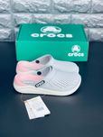 Шлепанцы Crocs LiteRide женские Повседневные Gray\Pink Хит сезона!