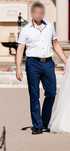 Синие брюки со стрелками slim fit