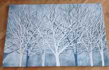 Obraz na płótnie las drzewa 80x120 cm