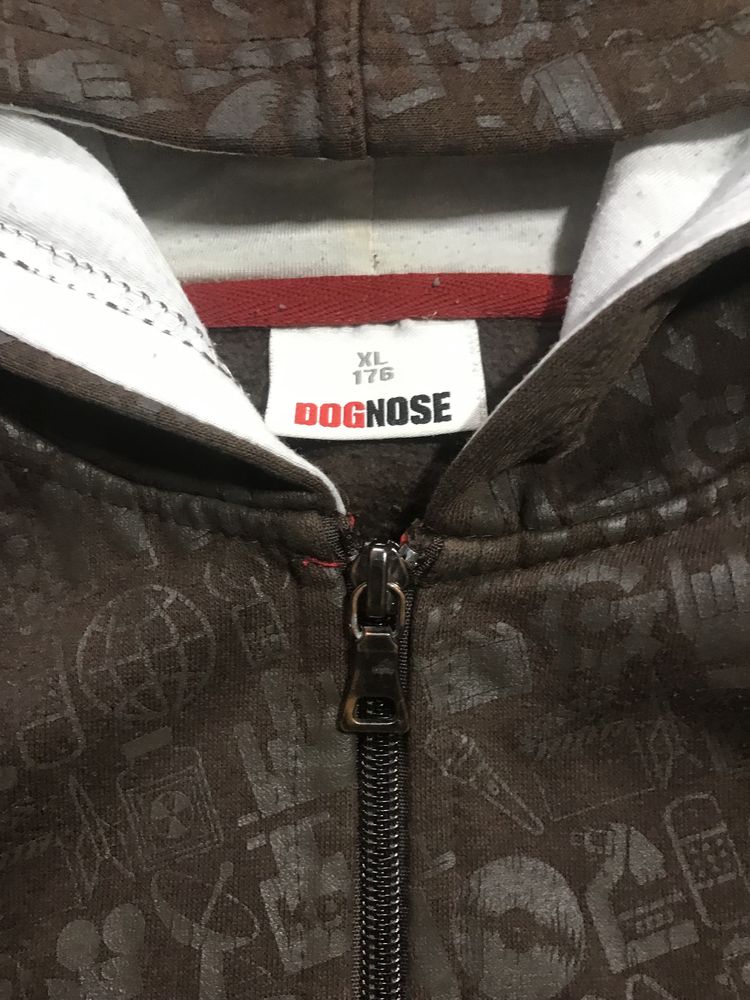 Zip hoodie dog nose rap sk8 archive y2k