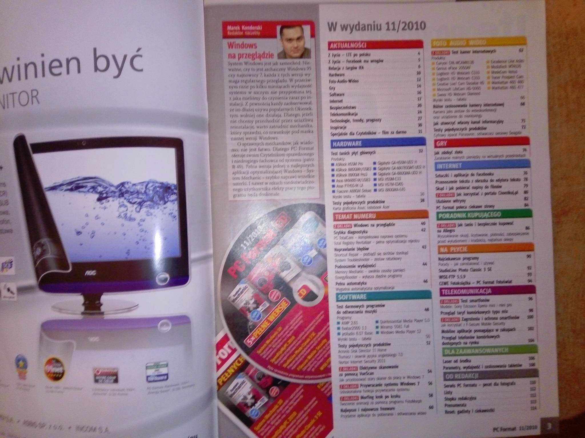 PC Format 11 2010 listopad (123) Gazeta + płyta CD Czasopismo