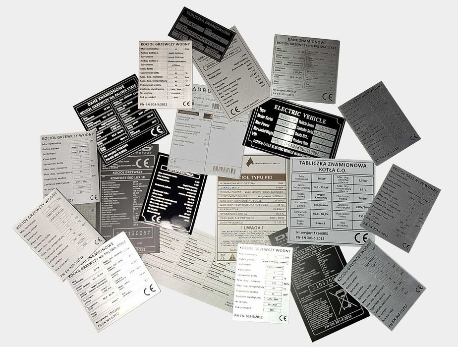Tabliczka piec, kocioł każdy rodzaj