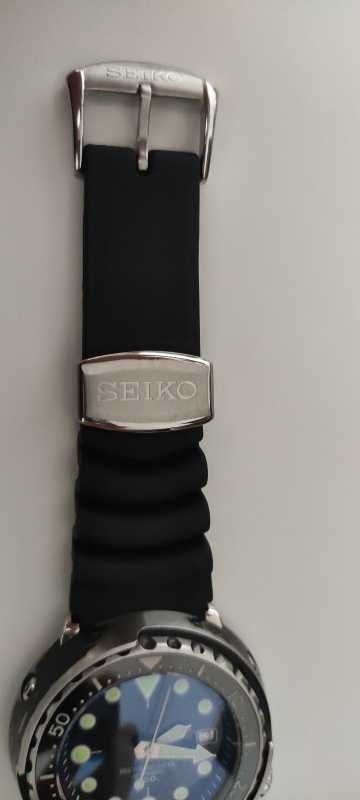 Gumowy pasek do zegarka Seiko 20mm silikonowy granatowy czarny