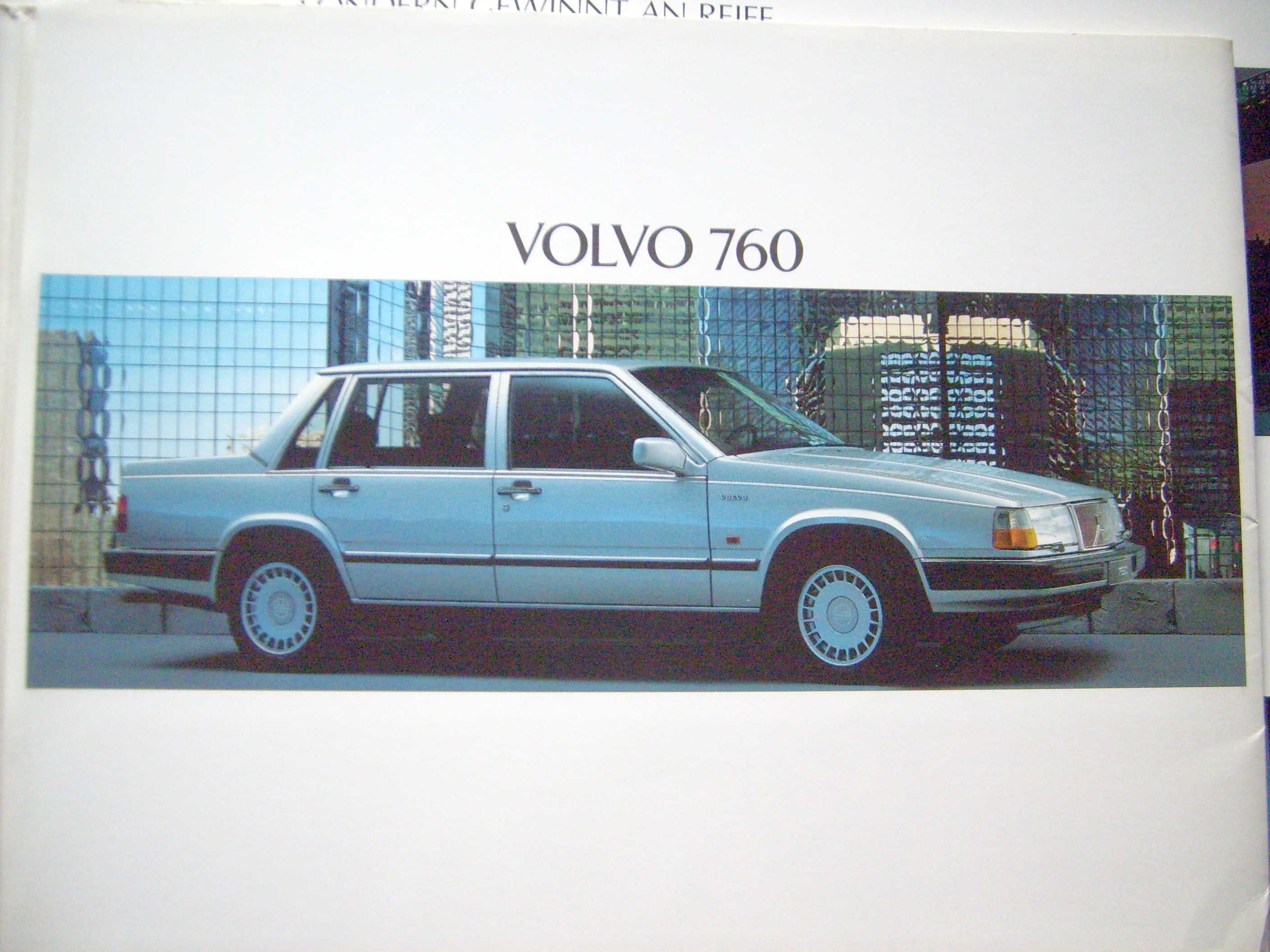 VOLVO 760 Sedan & Kombi '88 * prospekt 42 str. + etui  * WYPRZEDAŻ !