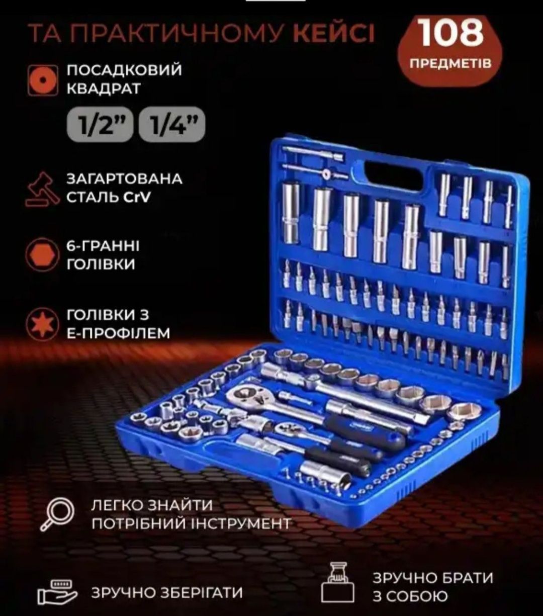 Профессиональный набор инструментов Zhongxin Tools 108