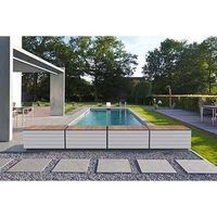 Cobertura de piscina Banc solar, laminas brancas 3,5x3m