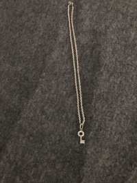Łańcuszek srebrny z zawieszka kluczyk