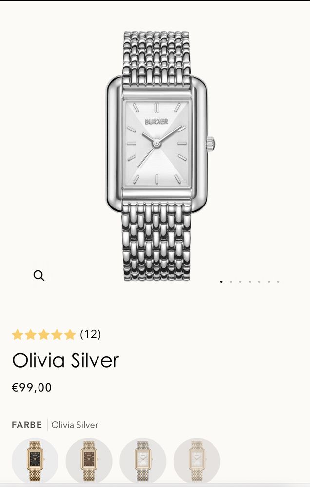 burker olivia silver+ браслет Lily+2 браслети серця