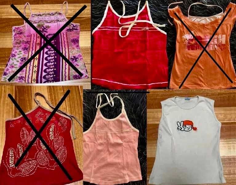 Vários tops para crianças