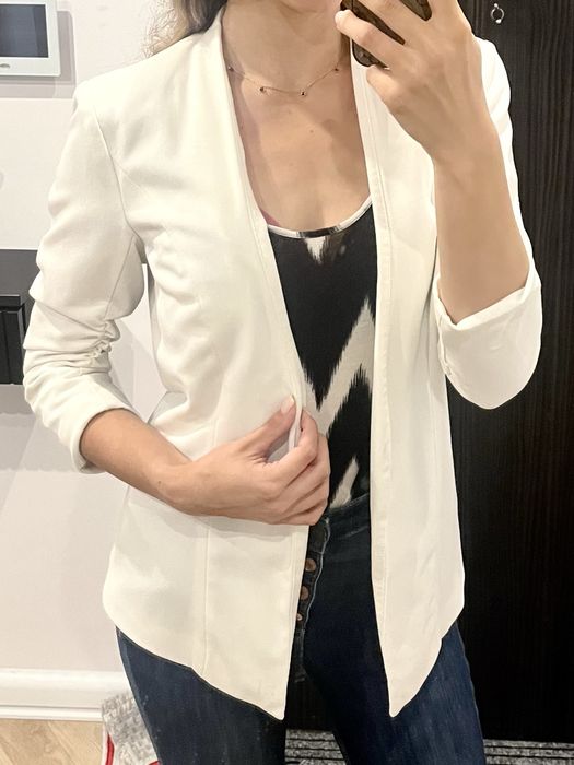 Marynarka biała damska, rozmiar S - jak nowa!