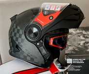 Capacete modular LS2 Vortex Matt Carbon. NOVO (40% Desconto) Tam S